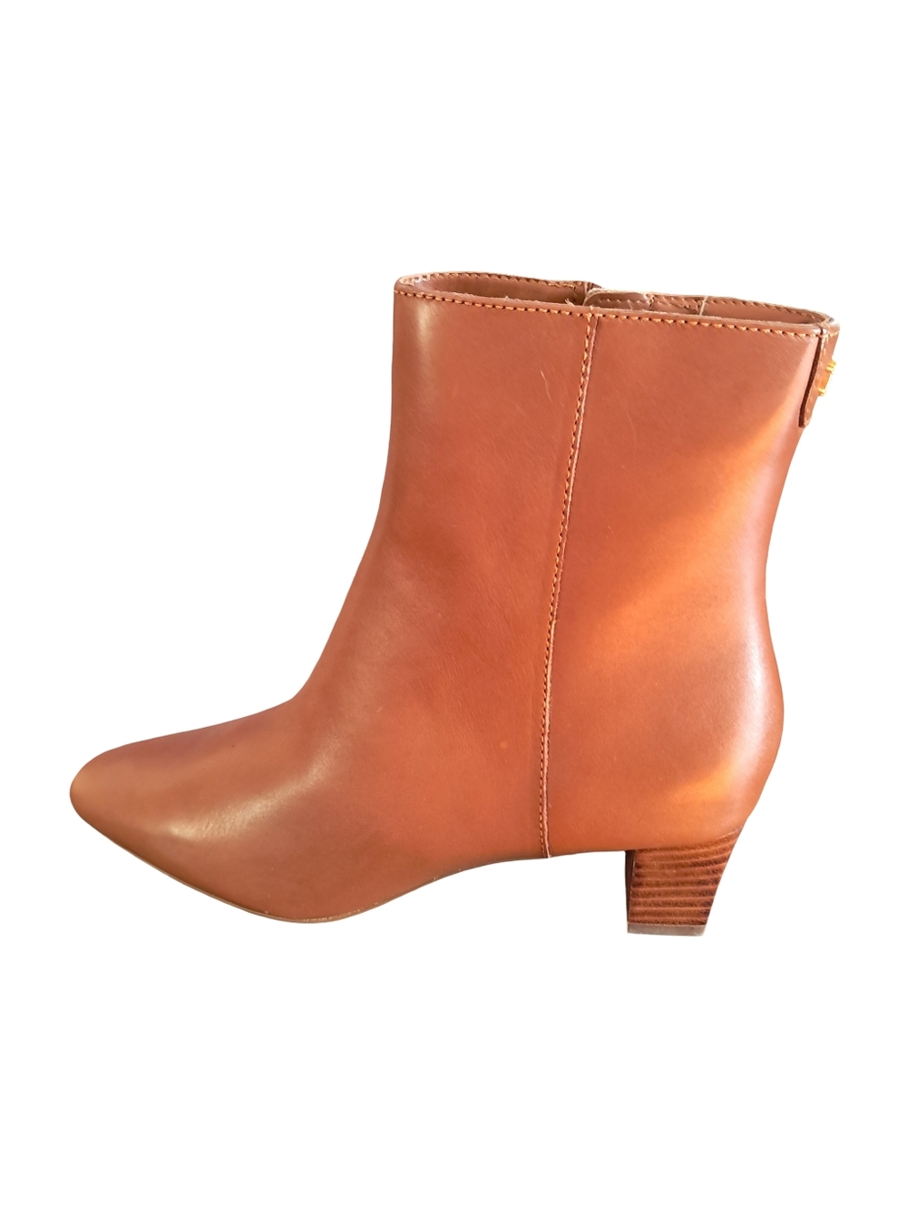 Lauren Ralph Lauren Willa Women's Leather Ankle Boots Polo Tan Various Sizes - Picture 3 of 10